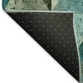 thumbnail image 5 of Addison Rugs Mayfield Premium Machine Washable Transitional Geometric Teal Rectangle Rug, 10' X 14' Machine Washable Transitional Geometric Teal Oversized Sherpa Throw Blanket, 5 of 7
