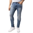 thumbnail image 3 of CULTURA AZURE Mens Slim Fit Denim Jeans, Medium Blue, 34X30, 3 of 6