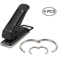 thumbnail image 2 of 40 PCS Loose Leaf Binder Rings with Hole Punch, SourceTon Office Metal Book Rings 1 Inch & 2 Inch (Each Size for 20, 2 of 5