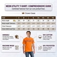 thumbnail image 3 of Crown Craze® High Visibility Reflective T-Shirt Hi Vis Safety Work Shirts Unisex (Safety Green-Orange Pack 6, 3XL), 3 of 9