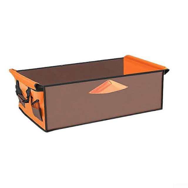 600D Oxford Cloth Wagon Cart Liner with Convenient Side Handles for Daily Use and Storage (Brown)