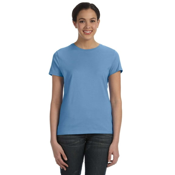 Hanes Sl04 Ladies' 4.5 Oz. 100 Ringspun Cotton Nano-T T-Shirt