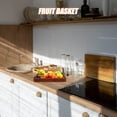 thumbnail image 4 of Raindrops 1Pcs Countertop Fruit Basket Vegetable Basket Plastic Natural Style For Farmers Market, 4 of 7