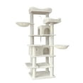 thumbnail image 6 of Zephypaws 68in Cat Tree,Multi-Level Cat Tower for Indoor Cats,2 Widened Plush Perches Cat Condo with Scratching Post,Big Caves,Beige, 6 of 7