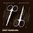 thumbnail image 2 of Utopia Care Eyebrow Scissors, Professional Stainless Steel Small Shears, for Men and Women, Nose Hair Scissors for Grooming Mustache, Beard, Eyelashes, Ear Hair Trimming, Silver, 2 of 8