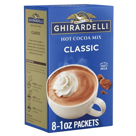 GHIRARDELLI Classic Hot Cocoa Mix, 8-1 oz Packets