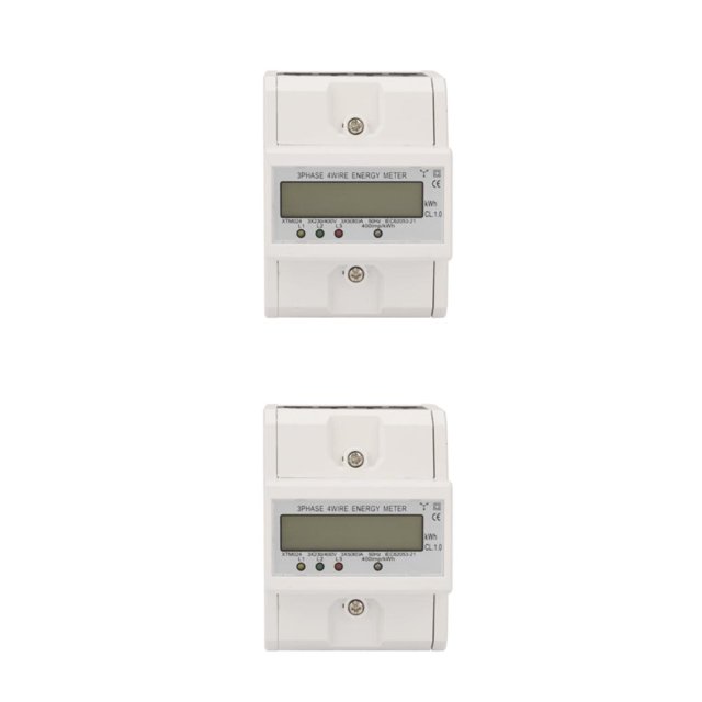 Kenally Medidor de energía eléctrica de alta precisión para monitoreo de energía confiable Medidor de energía eléctrica 3x5 (80) A 3x5(80)A 2Conjunto