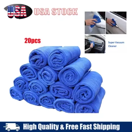 20X Microfiber Car Cleaning Towel Cloth Rag Auto Detailing No Scratch Polishing
