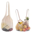 thumbnail image 2 of Pebbuoy Vegetable Hanging Bag Reusable See-through Hollow Out Large Capacity Kitchen Ginger Ginger Fruit Storage Net Pouch Shopping Bag Grocery Pouch, 2 of 7