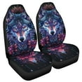 thumbnail image 2 of Chririnla Universal Purple Bohemian Wolf Print Front Seat Cover Set of 2, Washable Soft Seat Protector, Vehicle Seat Protector Car Covers for Auto Sedan SUV Truck Auto Accessories, 2 of 7