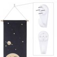 thumbnail image 6 of 2pcs Moon Phase Tapestry Wall Hanging - 12.8" x 51.2" Moon Stars Vertical Tapestry for Men Women Moon Phases Wall Art Small Long Tapestry for Bedroom, Living Room Decor (C), 6 of 12