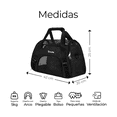 thumbnail image 2 of Mochila Bloosom  Transportadora Bolsa Mascota Perro Gato Viaje Chica Negro, 2 of 4