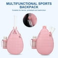 thumbnail image 5 of Quilted Tennis Backpack for 2 Rackets, Slim & Lightweight Waterproof Sling Bag for Tennis, Pickleball, Padel, Crossbody Sport Bag for Men & Women, 5 of 12