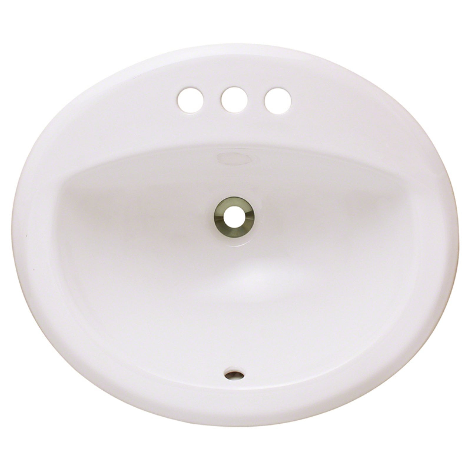 Polaris Sinks p8102 Overmount Porcelain Bathroom Sink
