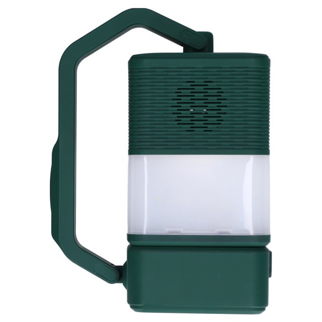 Luz de camping lámpara de tienda multiusos linterna USB con altavoz lámpara de emergencia para iluminación exterior verde