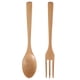 thumbnail image 4 of Juego de Cuchara y tenedor de madera Jadeshay Aspecto llamativo, 4 of 9
