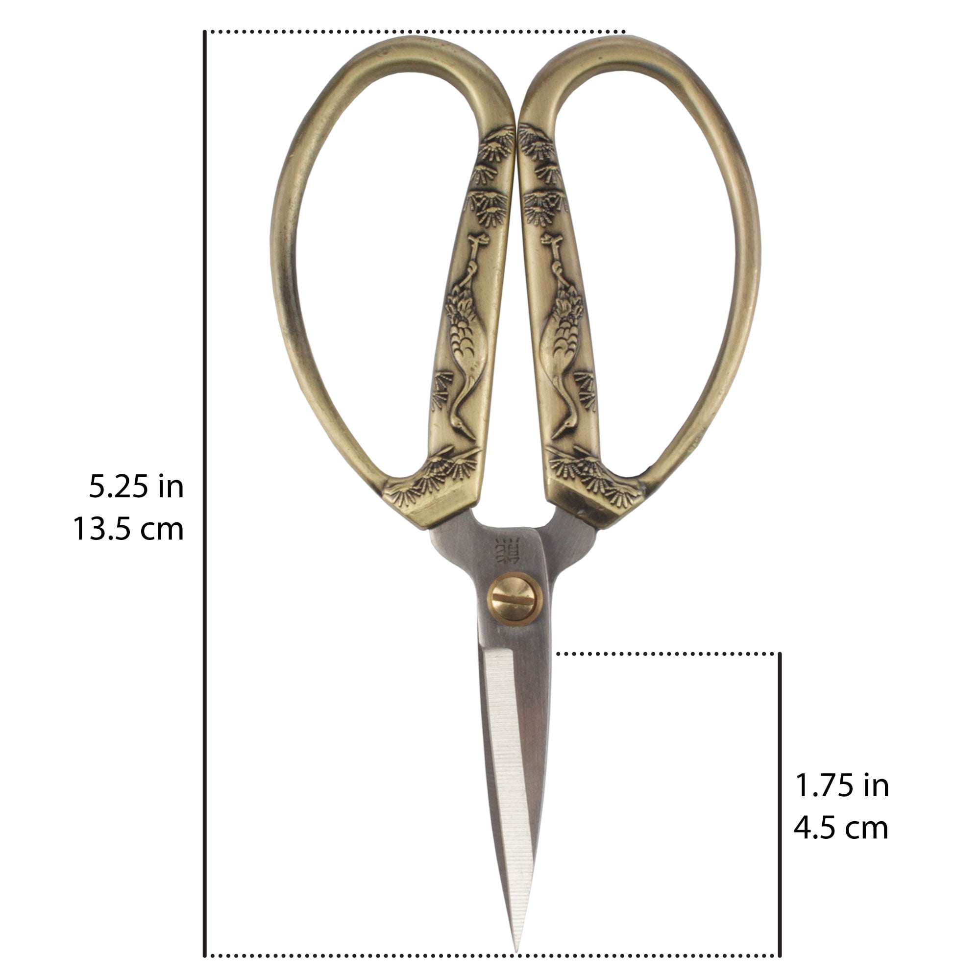 JubileeYarn Crane Motif Small Embroidery Scissors - Bronze - 30 Scissors