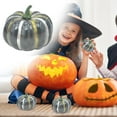 thumbnail image 2 of BinKFF Halloween Decorations Indoor - Halloween Pumpkin Decor - Black White and Orange Pumpkins Artificial Pumpkins for Crafts Fall Decorations for Home Halloween Thanksgiving Decor, 2 of 7