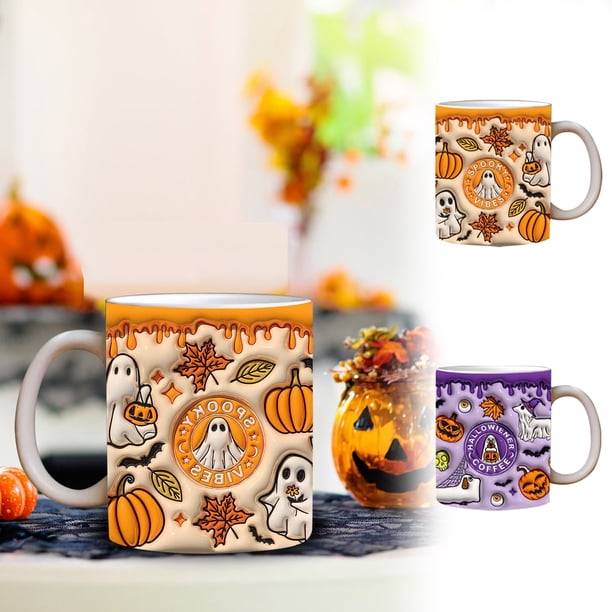 Taza de Café Espeluznante de Halloween Taza de Agua Calabaza de Halloween