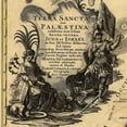 thumbnail image 5 of 24"x36" Gallery Poster, Holy Land bible map, or Palestine, Judah Israel 12 Tribes Tobias Conrad Lotter, c 1759, 5 of 5