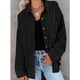 thumbnail image 2 of Camisa de pana con botones, chaqueta de pana con solapa de manga larga, blusas informales holgadas de gran tamaño, chaqueta para primavera y otoño, 2 of 6