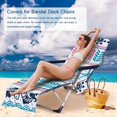 thumbnail image 2 of Serviette de Fauteuil Inclinable de Plage Douce et Confortable Housse de Chaise Longue, 2 of 6