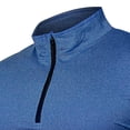 thumbnail image 4 of Bcfgryg Men's Active Sports Shirts Quarter Zip Long Sleeve Running Pullover Tops Outdoor Sweatshirt Athletic Fit Men’s T-shirts, 4 of 4