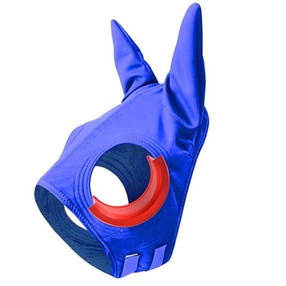 Jacks 3572-RY-RY Double Knit Blinker Hood with Ears & Vinyl French Cups - Royal