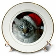 thumbnail image 2 of 3dRose, Christmas Cat, 8 inch Porcelain Plate, 2 of 4