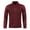 Wine, variant on Mens Plaid Zipper Jacket Outerwear Stand Collar Fashion Lattice Sweater Cardigan Business Casual Fall Coats (Large, Black)
