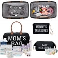 thumbnail image 2 of Bolsa de pañales con estampado de mamá con 2 organizadores, color negro, 2 of 7