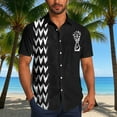 thumbnail image 5 of Black Short Sleeve Shirts for Mens Summer Fall Turtle Neck Floral Sport Gym Bowling Beach Lounge Hippy Victorian Hawaiian Tops Blouses Shirts Mens 2026 XL, 5 of 6