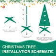 thumbnail image 6 of Christmas Trees 6FT Flocked Pop-Up Christmas Tree with 150 Warm White UL Lights – Pre-Decorated with Ornaments, Snowflakes, Ribbons & Large Bow – Easy Assembly & Space-Saving Holiday Décor,Artificia, 6 of 8