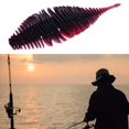 thumbnail image 6 of harayaa Soft Fishing Lure Worm Grub Maggots Lure for Trout Bass Freshwater Saltwater Red Black, 6 of 9