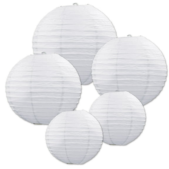 Paper Lantern Assortment, Asstd, (5/Pkg)