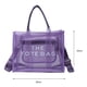 thumbnail image 5 of (Tabletas Fragancia) Bolso Pvc Con Letras Informales A La Bolso Hombro para Mujer 8889 Morado, 5 of 9
