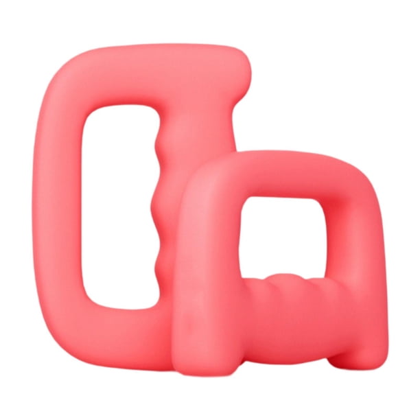 Juego de 2 mancuernas con agarre en D, ergonómicas, para sentadillas, levantamiento de pesas, brazos, pecho, espalda, hombros y cuerpo completo para Rosa Roja 1KG