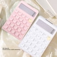 thumbnail image 3 of 12 Dígitos Calculadora Solar De Pantalla Grande Con Botones Mecánicos Receptivos Para Estudio De Oficina, Calculadora Estándar Básica Linda, 3 of 7