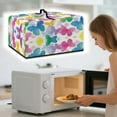 thumbnail image 3 of FOR U DESIGNS Colorful Butterfly Pattern Microwave Oven Cover Uv Protection Microwave Dust Covers Protector Portable Machine Protector Decorative in Home and Office-S, 3 of 8