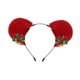 thumbnail image 2 of Diadema con orejas de animales Strade Fareast Limited Navidad Rojo 24 cm x 17 cm, 2 of 8