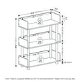 thumbnail image 2 of Furinno Turn-N-Tube 3-Tier Freestanding Multipurposes Display Rack in Walnut, 2 of 5
