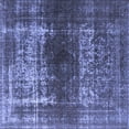 thumbnail image 1 of Ahgly Company Machine Washable Indoor Square Oriental Blue Industrial Area Rugs, 6' Square, 1 of 4