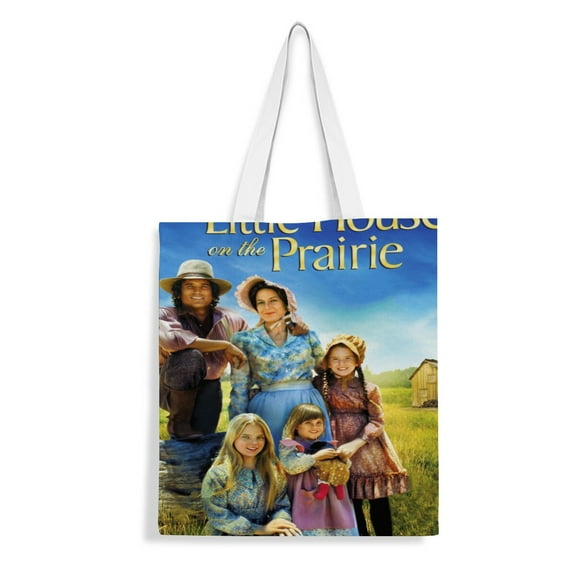 Canvas Tote Bag for Little House on the Prairie Women Gifts Totes Shoulder Book Bag Shopping Reusable Grocery Bags 13.7 x 15.7 inches