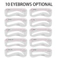 thumbnail image 5 of MesaSe 10*Eyebrow Stencil Grooming Shaper Durable Template Makeup Tools for Women, 5 of 5