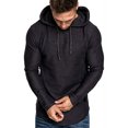 thumbnail image 2 of UKAP Chandails en Molleton pour Hommes Sweat à Capuche à Cordon Manches Longues Coupe Régulière Automne Noir G, 2 of 8