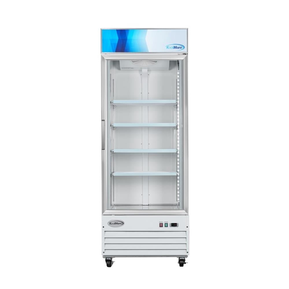 Pemberly Row 31" 1-Door Display Merchandiser Freezer 23 cu. ft. in White