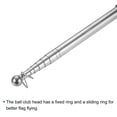 thumbnail image 3 of 4 Feet Extendable Portable Telescopic Handheld Tour Flag Pole, Black 2 Pack, 3 of 6