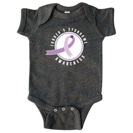 

Inktastic Turners Syndrome Awareness with Purple Ribbon Badge Gift Baby Boy or Baby Girl Bodysuit
