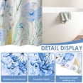 thumbnail image 4 of Dznils Floral Shower Curtain Decorative Flower Butterfly Watercolor Polyester Bathroom Curtain with 12 Hooks Bathtub Home Decor 71X71 Inch, 4 of 10