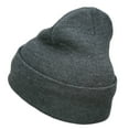 thumbnail image 2 of Clock with Decorations Embroidered Long Beanie - Dk Grey OSFM, 2 of 5